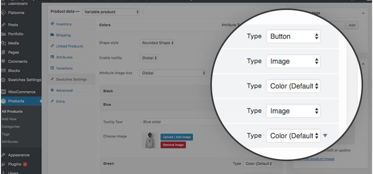 How To Enable Individual Product  Basis Variation Swatches Customization