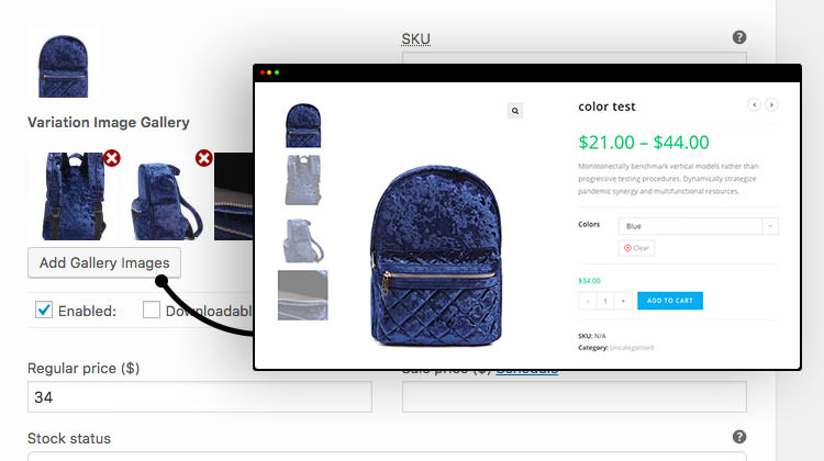 Additional Variation Images Gallery For WooCommerce