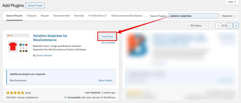 Install-variation-swatches-plugin-from-WordPress-org