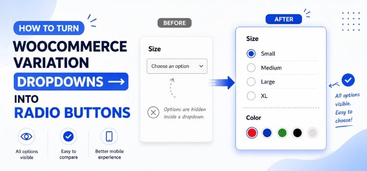 How to Turn WooCommerce Variation Dropdowns Into Radio Buttons
