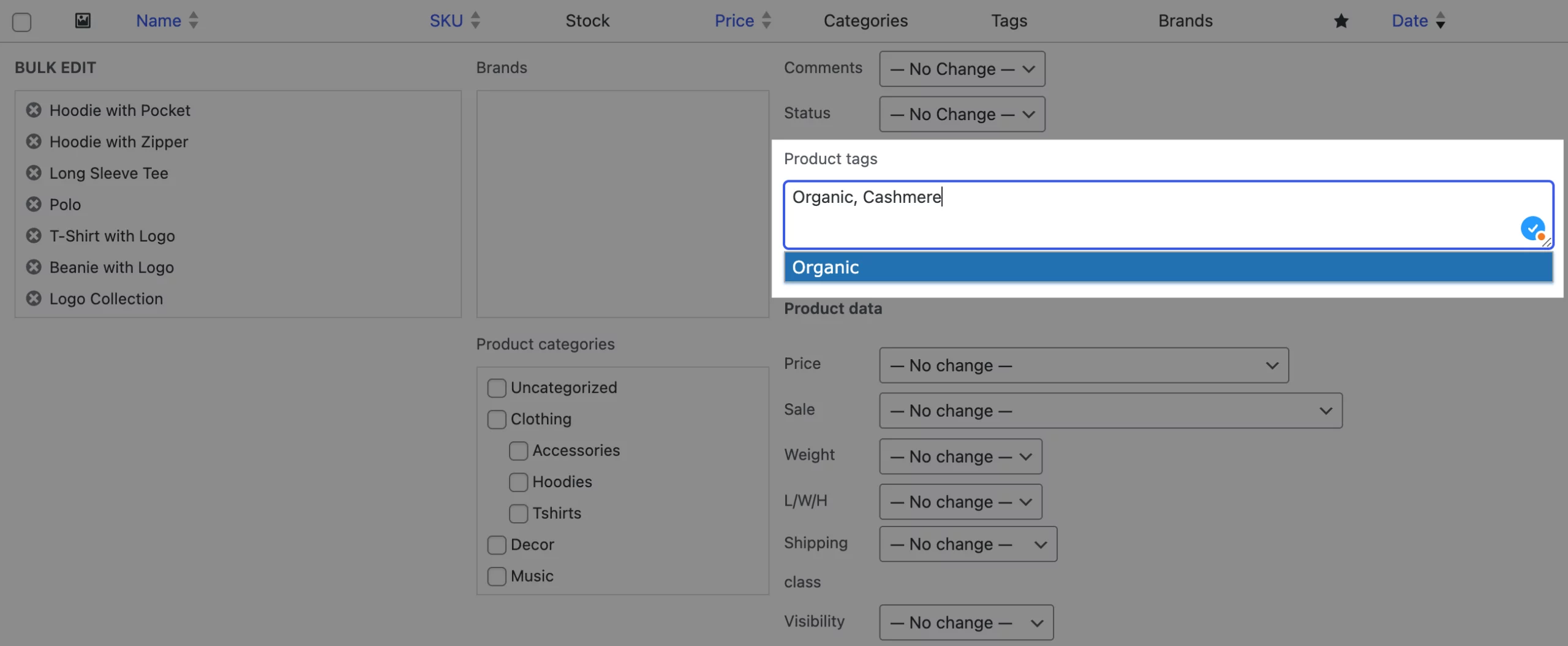 Bulk-edit-products-to-add-or-create-tags-woocommerce
