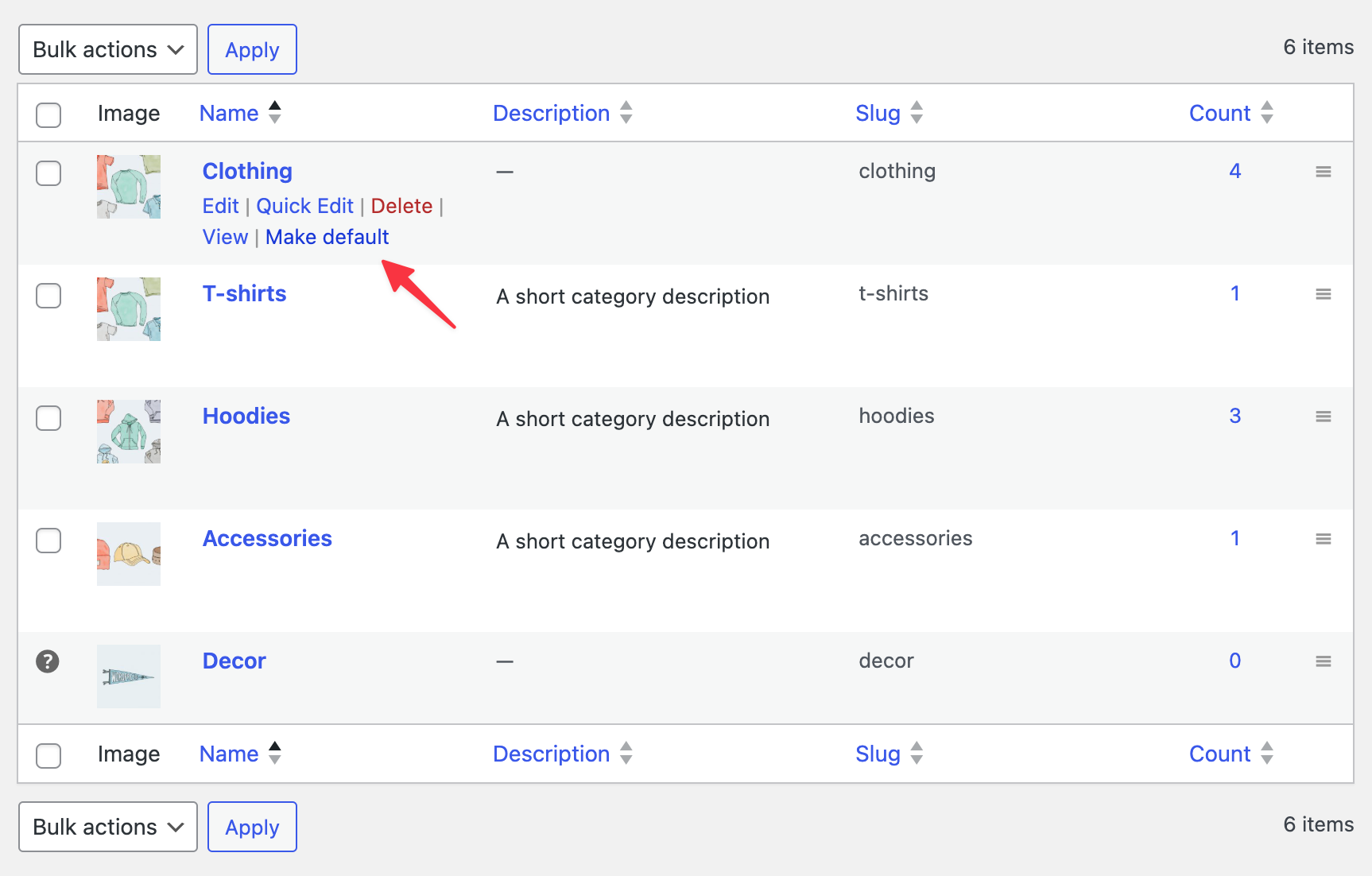 Set-a-default-product-category-woocommerce