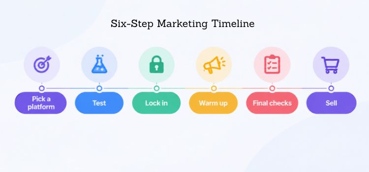 Six-Step Marketing Timeline